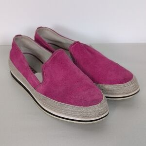 Prada Suede Espadrille Slip-Ons